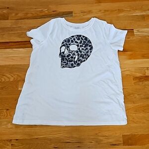 Torrid White Tee with Skull Sz 2